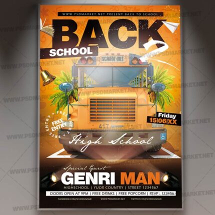 Download School Begins PSD Template 1
