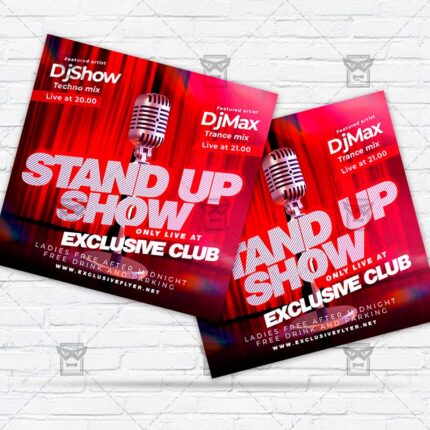 Stand Up Show - Flyer PSD Template | ExclusiveFlyer