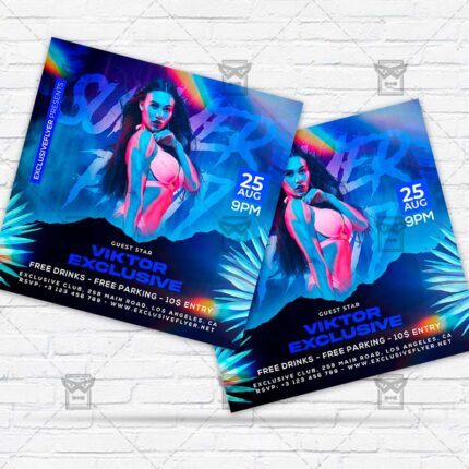 Tropical Dj - Flyer PSD Template | ExclusiveFlyer