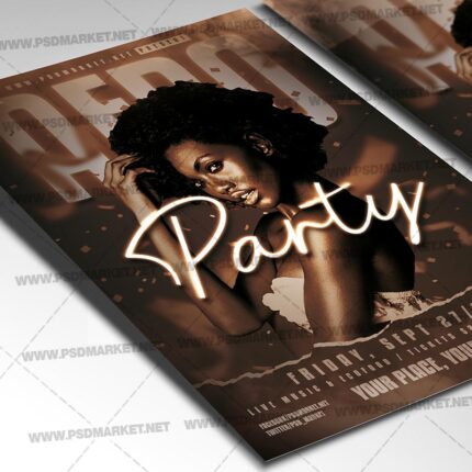 Download Afro Party PSD Template 2