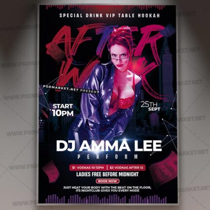 Download After Work Club PSD Template 1