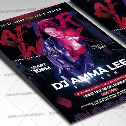 Download After Work Club PSD Template 2