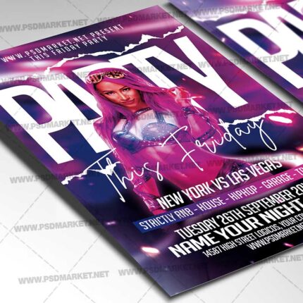 Download Friday Party PSD Template 2