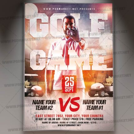 Download Golf Event PSD Template 1