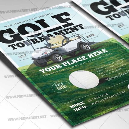 Download Golf Tournament PSD Template 2
