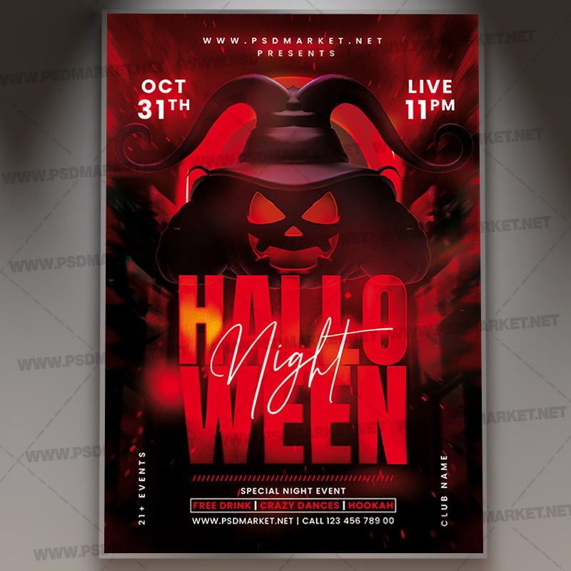halloween_night_psd_template_1.jpg Halloween Night PSD Template - Image 1