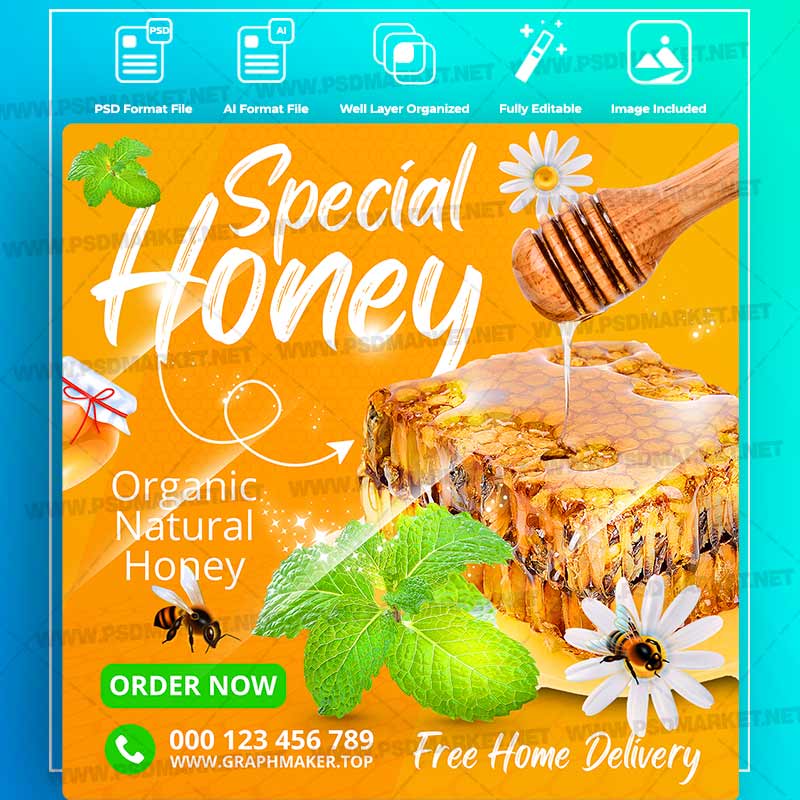 honey-templates-in-psd-vector.jpg Download Honey Templates in PSD & Vector