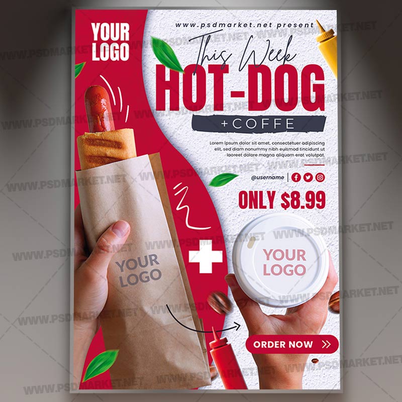 hot_dog_coffe_psd_template_1.jpg Download Hot Dog Coffe PSD Template 1