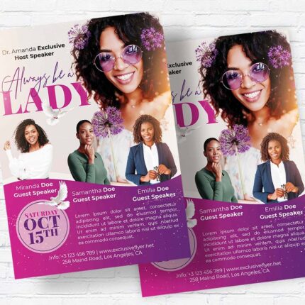 Ladies Conference - Flyer PSD Template | ExclusiveFlyer