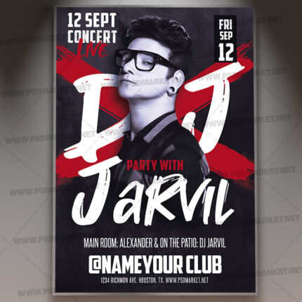 Download Party Dj PSD Template 1