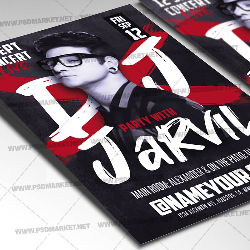 party_dj_psd_template_2.jpg Download Party Dj PSD Template 2