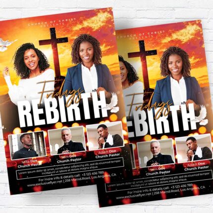 Rebirth Fridays - Flyer PSD Template | ExclusiveFlyer