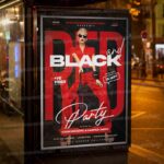 Download Red and Black Party PSD Template 3