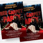 Red Carpet Party - Flyer PSD Template | ExclusiveFlyer