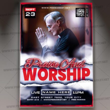 Download Sunday Service PSD Template 1