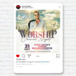 Worship Church - Flyer PSD Template | ExclusiveFlyer