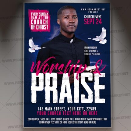 Download Worship Church PSD Template 1