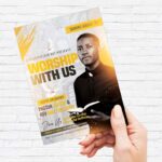 Worship with Us - Flyer PSD Template | ExclusiveFlyer