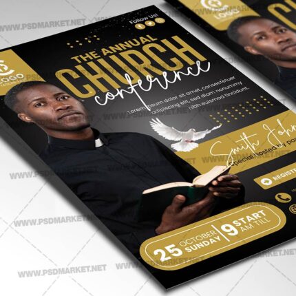 Download Annual Church Conference PSD Template 2