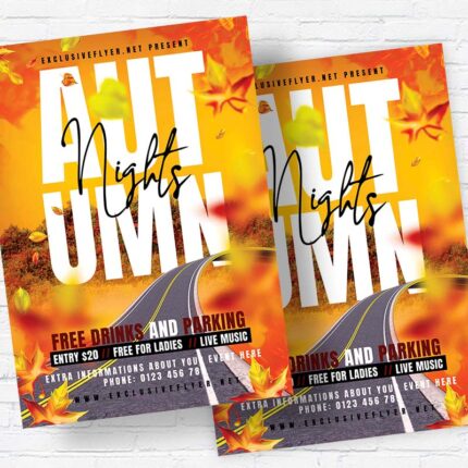 Autumn Nights - Flyer PSD Template | ExclusiveFlyer