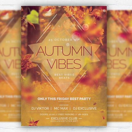 Autumn Vibes - Flyer PSD Template | ExclusiveFlyer
