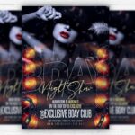 Bday Night Show - Flyer PSD Template | ExclusiveFlyer