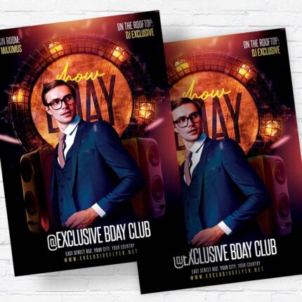 Bday Show - Flyer PSD Template | ExclusiveFlyer