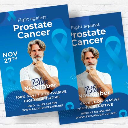 Blue November Night - Flyer PSD Template | ExclusiveFlyer