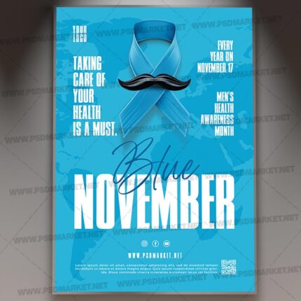 Download Blue November PSD Template 1