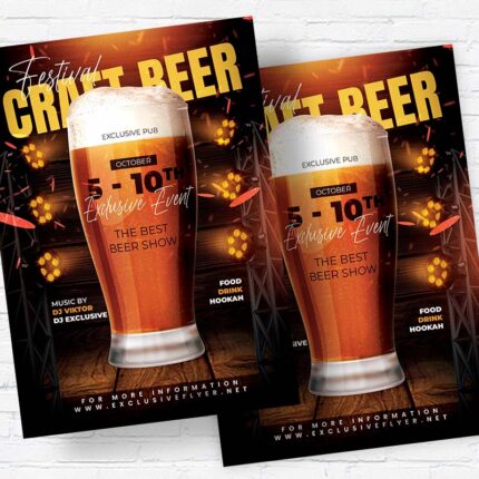 Craft Beer Festival - Flyer PSD Template | ExclusiveFlyer