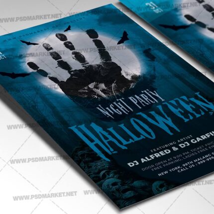 Download Halloween Night Party Event PSD Template 2