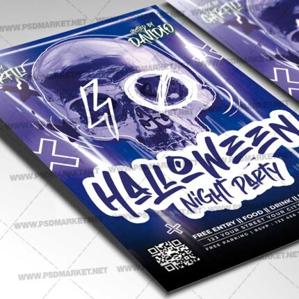 Download Halloween Night Party PSD Template 2