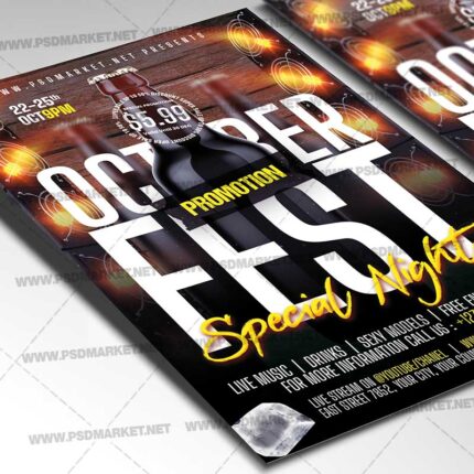 Download Oktoberfest Party PSD Template 2