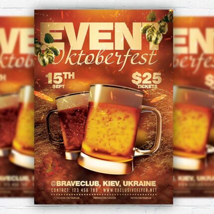 Oktober Fest - Flyer PSD Template | ExclusiveFlyer