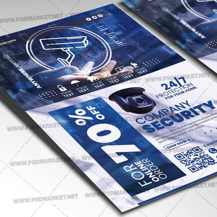 Security Services Card Printable PSD Template | PSDmarket