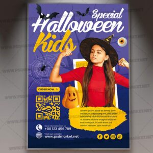 Download Special Kids Halloween PSD Template 1