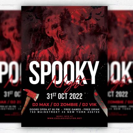 Spooky Night- Flyer PSD Template | ExclusiveFlyer