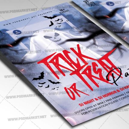 Download Trick or Treat Party PSD Template 2