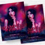 Vampire Zone - Flyer PSD Template | ExclusiveFlyer