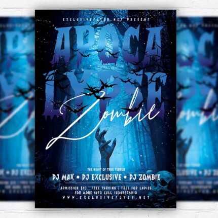Zombie Apocalypse- Flyer PSD Template | ExclusiveFlyer