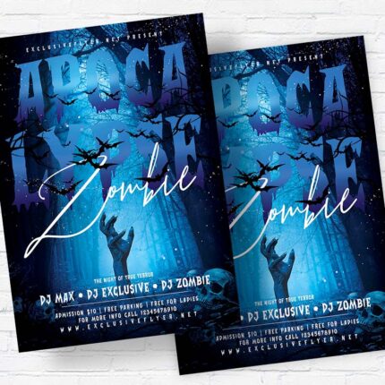 Zombie Apocalypse- Flyer PSD Template | ExclusiveFlyer