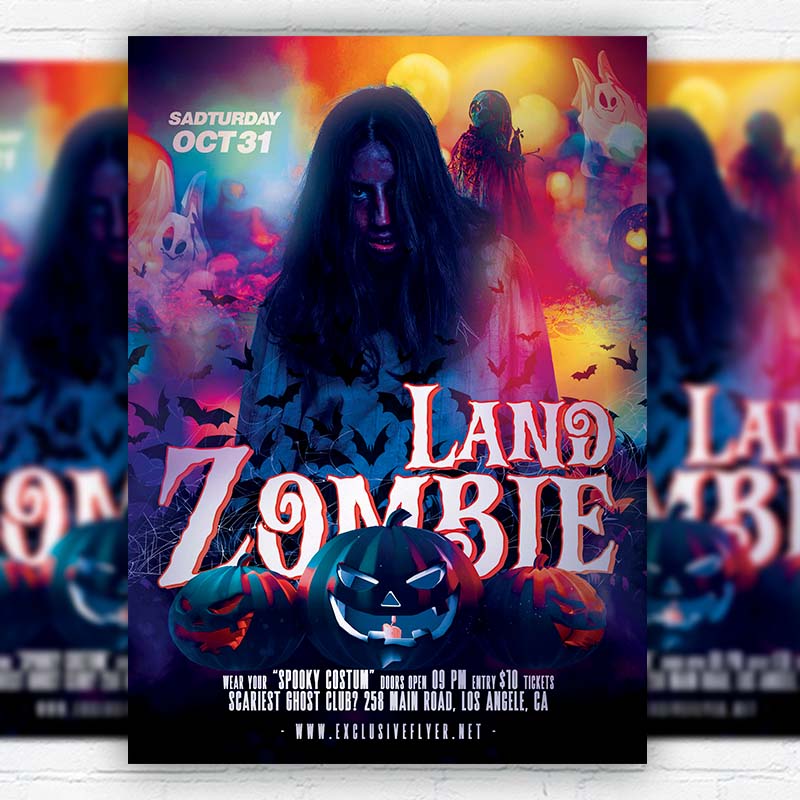 zombie_land-premium-flyer-template-1.jpg Zombie Land- Flyer PSD Template | ExclusiveFlyer