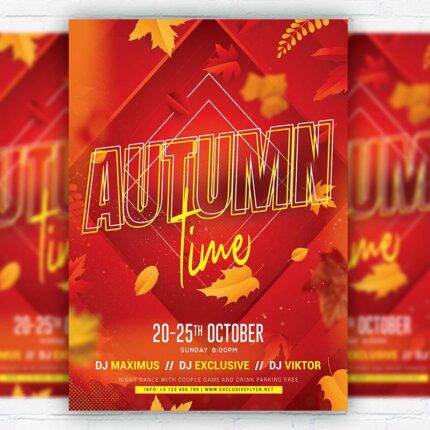 Autumn Time - Flyer PSD Template | ExclusiveFlyer