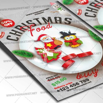 Download Christmas Food PSD Template 2