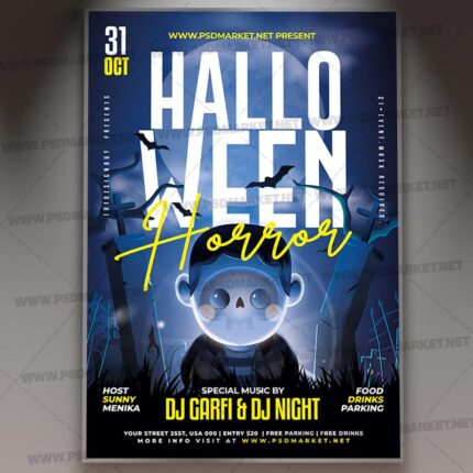 Download Halloween Horror PSD Template 1