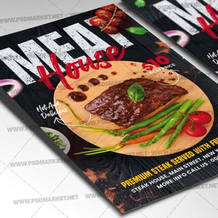 Download Meat House PSD Template 2