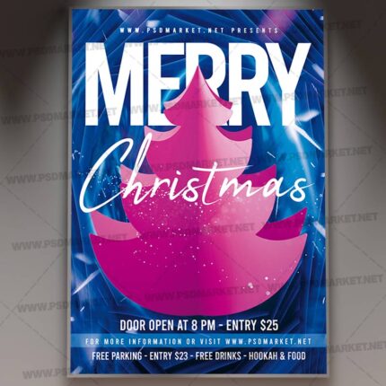 Download Merry Christmas PSD Template 1