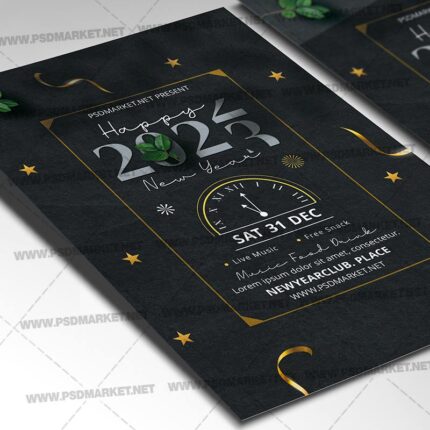 Download New Year PSD Template 2