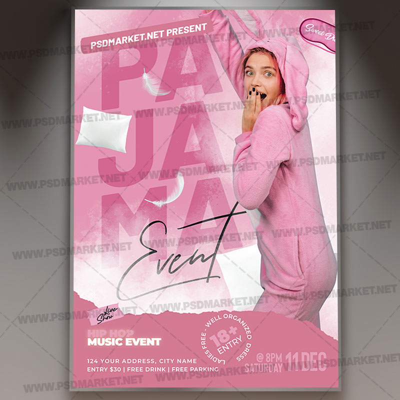 pajama_event_psd_template_1.jpg Download Pajama Event PSD Template 1