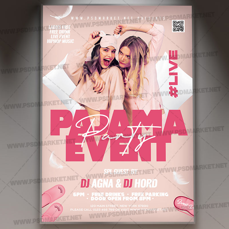 pajama_party_night_psd_template_1.jpg Download Pajama Party Night PSD Template 1
